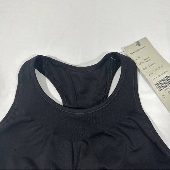 NWT $44 Sweaty Betty [ Medium ]‎ Stamina Racerback Sports Bra in Black - Picture 6 of 14